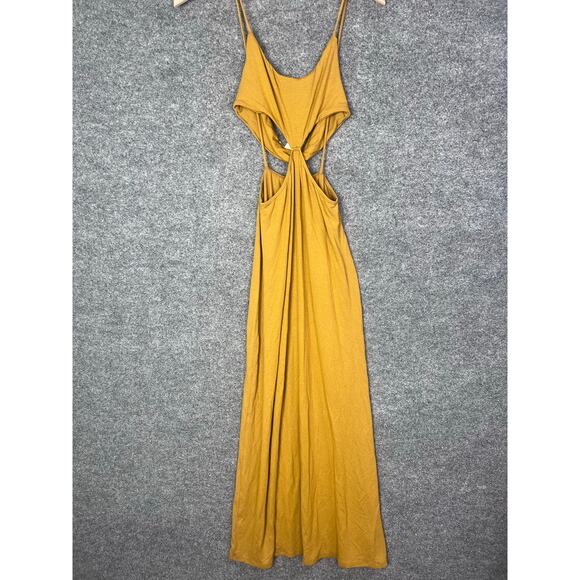Free People beach Dresses & Skirts - NWT $70‎ Free People Beach Piper Sleeveless Cutout Midi Dress Gold Size S